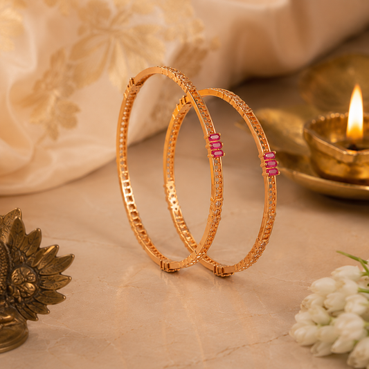 Crimson Aura Bangles