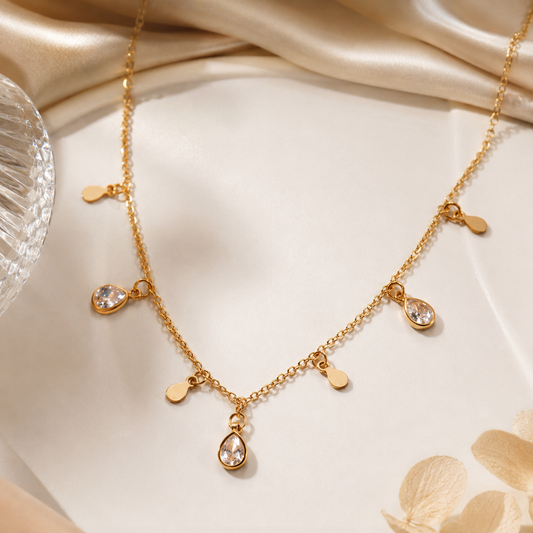Teardrop Talisman Pendant Chain