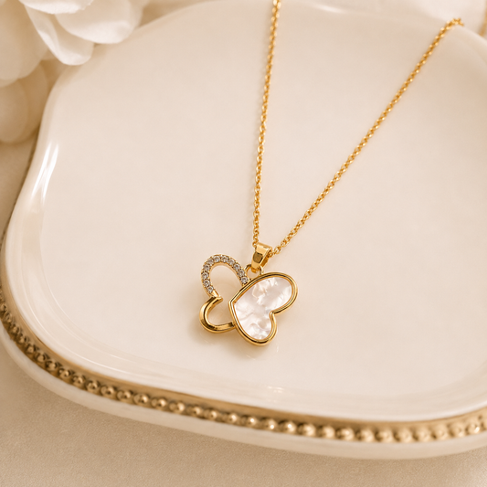 Pearl wing Pendant Chain