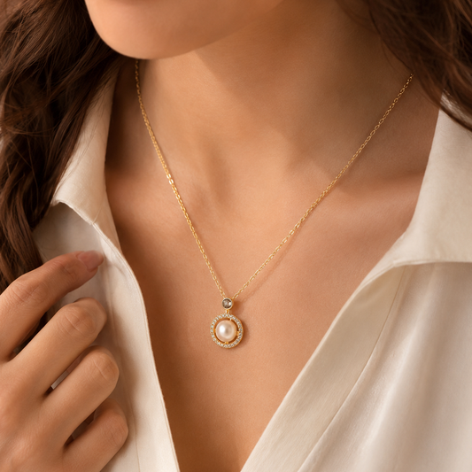 Orbit Pearl Necklace