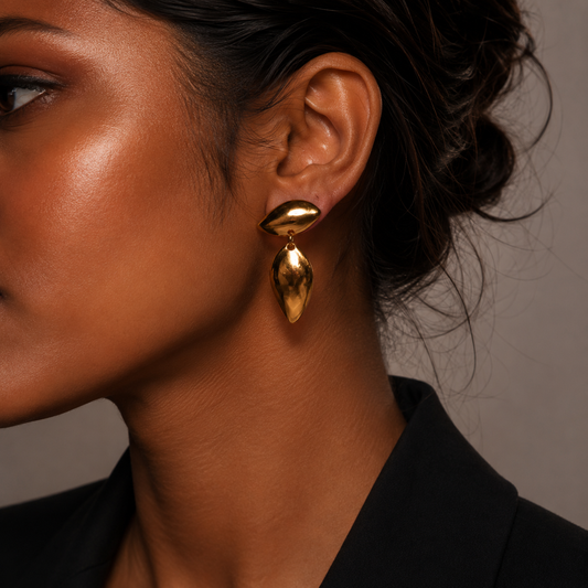 Liora Leaf Drop Earrings