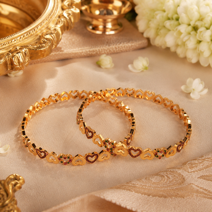 Amora Heartline Bangles