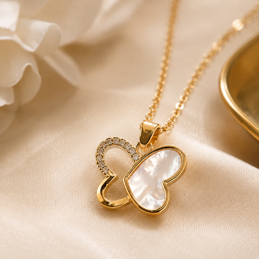 Pearl wing Pendant Chain