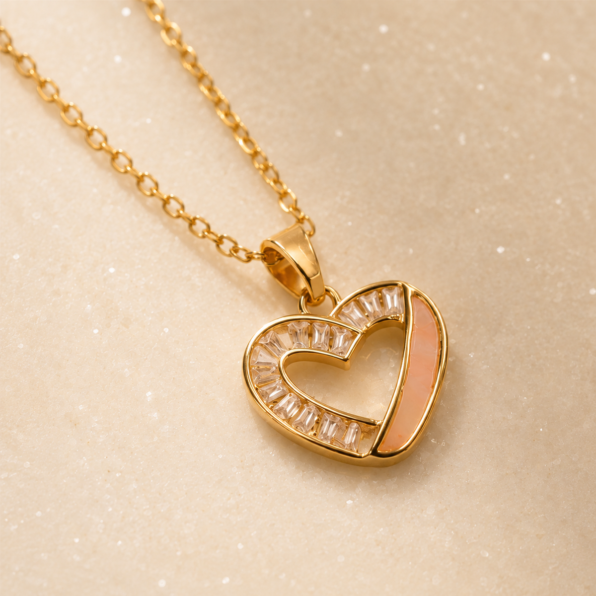 Elara Heart Pendant chain
