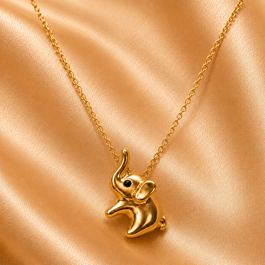 Aurelia Elephant Charm Necklace