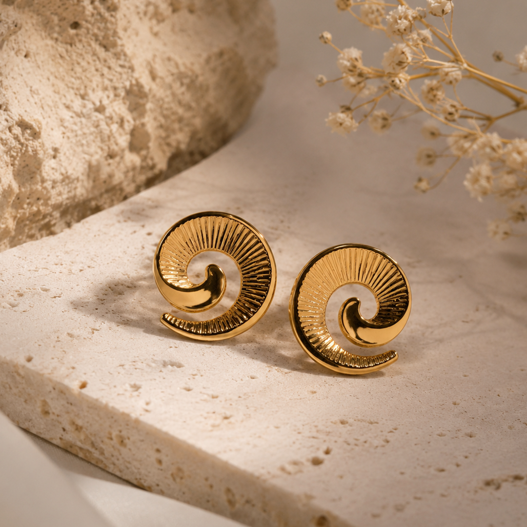Solara Spiral Earrings