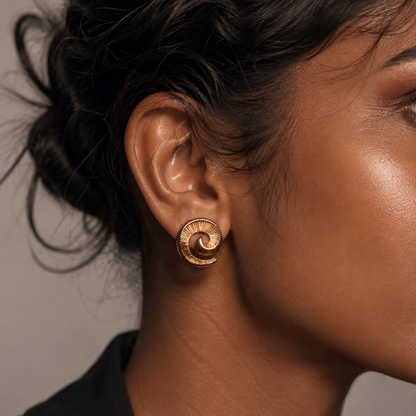 Solara Spiral Earrings