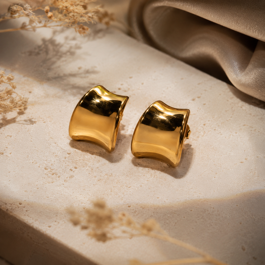Marée Wave Stud Earrings